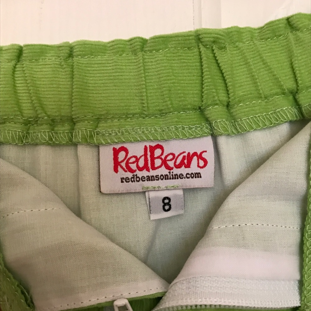 Lime green corduroy girls Skirt